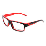 Men's Vagabond MV5 Optical Frames // Black + Red