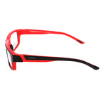 Men's Vagabond MV5 Optical Frames // Black + Red