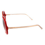 Women's BY2063 Sunglasses // Dark Red