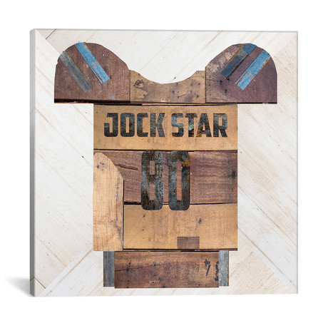 Jock Star Football // Front Porch Pickins (18"W x 18"H x 0.75"D)