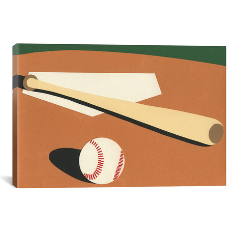 LA Baseball Field // Rosi Feist (26"W x 18"H x 0.75"D)