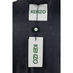 Kenzo Paris // Lamb Leather Lakehouse Bomber Jacket // Blue (XL)