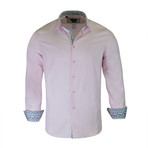 Solomon True Modern-Fit Dress Shirt // Pink (L)