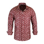 Dallas True Modern Fit Dress Shirt // Burgundy (L)