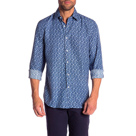 Arlen True Modern-Fit Dress Shirt // Blue (S)