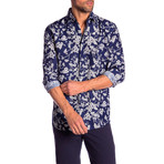Jerry True Modern Fit Dress Shirt // Navy (2XL)