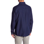 Garth True Modern Fit Dress Shirt // Navy (XL)