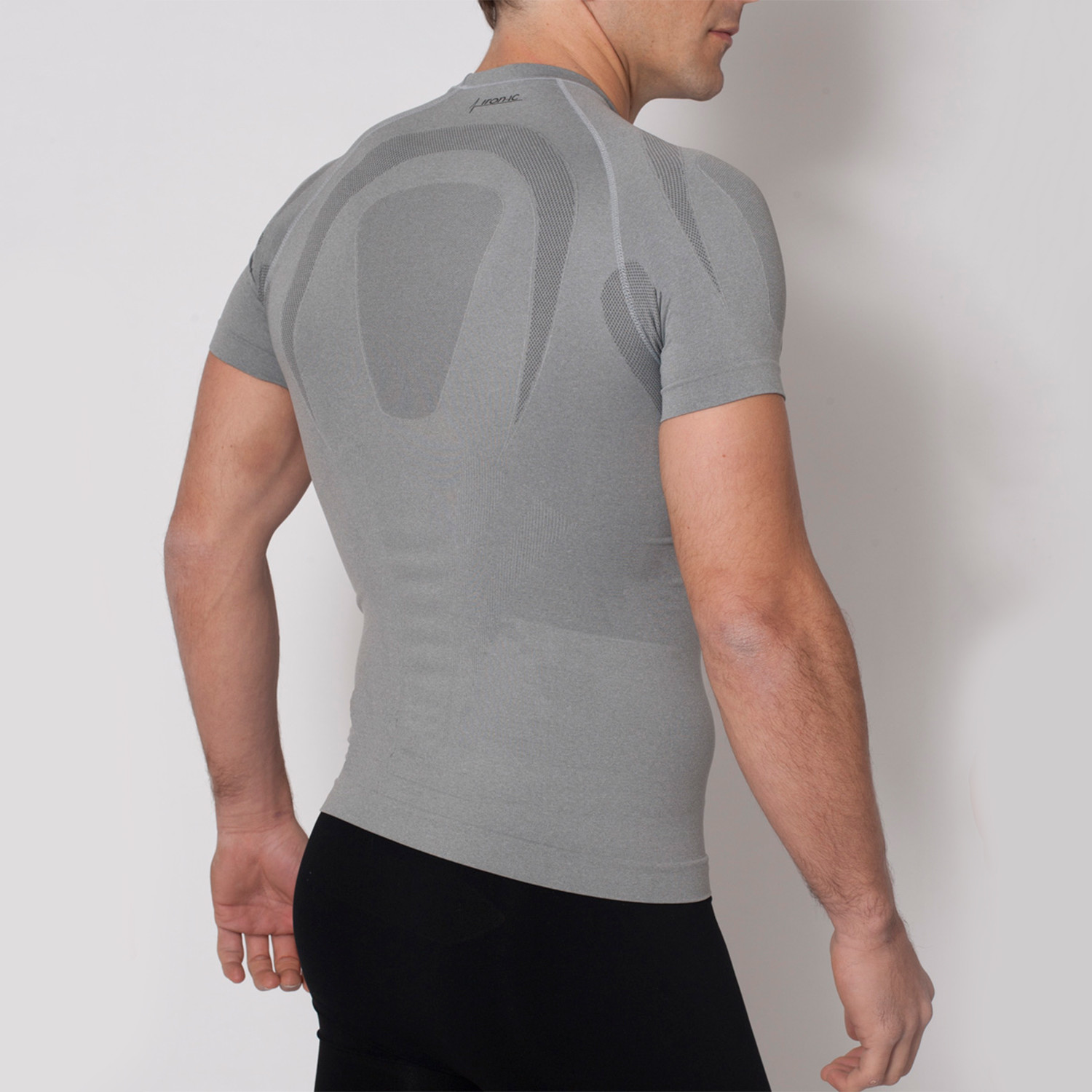 Iron-Ic // 2.1 Short Sleeve Shirt // Gray Melange (S/M) - Norman Group ...
