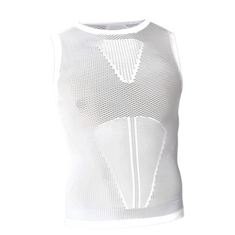 Iron-Ic // 4.0 Extra Light Sleeveless Shirt // White (S/M)