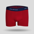 Solid + Striped Boxer // Red + Blue // Set of 3 (XL)