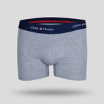 Solid Boxer // Red + Blue + Gray // Set of 3 (M)