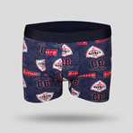 Campus Boxer // Red + Blue // Set of 3 (S)
