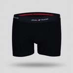 Solid Boxer // Red + Black + Gray // Set of 3 (XL)