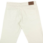 Brunello Cucinelli // Five Pocket Denim Jeans // Off-White (45)