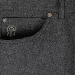 Brunello Cucinelli // Wool Five Pocket Jeans // Gray (45)