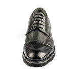 Dunban Two-Tone Textured Dress Shoes // Black (Euro: 44)
