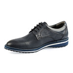 Bana Leather Modern Dress Shoes // Navy Blue (Euro: 39)