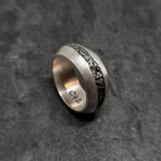 Division Ring in Oxidized Silver (7.5)