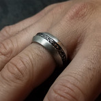 Division Ring in Oxidized Silver (8.5)