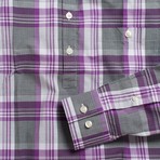 Lee // Purple Stripe + Checkered Plaid (Medium (Slim))