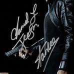 Nick Fury // Samuel L. Jackson + Stan Lee Signed Photo // Custom Frame
