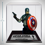 Captain America // Stan Lee Signed // Vintage 2011 Comic Con Statue // Custom Museum Display