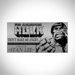 Hulk Fist Prop // Stan Lee Signed // Custom Museum Display (Signed Fist Only)