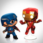 Captain America Vs Iron Man 2 Pack // Stan Lee Signed // Exclusive Edition Funko Pops