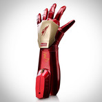 Iron Man // Robert Downey Jr + Stan Lee Signed Arm Prop // Custom Museum Display (Signed Arm Only)