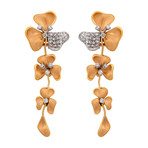 Annamaria Cammilli Seta Moving 18k Rose Gold Diamond Earrings