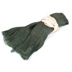 Brunello Cucinelli // Women's Linen Scarf Wrap // Green (Green)