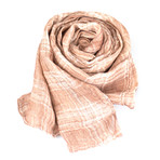Brunello Cucinelli // Women's Plaid Linen Scarf Wrap // Pink (Pink)