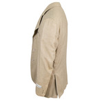 D'Avenza // Cashmere-Silk 3 Roll 2 Button Sport Coat // Brown (US: 50R)