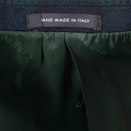 Caruso // Plaid Cashmere Double Breasted Sport Coat // Blue (Euro: 48)