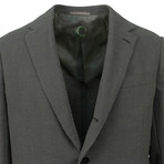 Textured Cotton Blend 3 Roll 2 Button Sport Coat // Green (US: 46R)