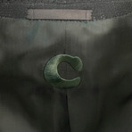 Textured Cotton Blend 3 Roll 2 Button Sport Coat // Green (US: 50R)