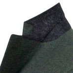 Wool Blend 3 Roll 2 Button Sport Coat V1 // Green (US: 48R)