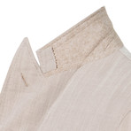 Wool Herringbone Double Breasted Sport Coat // Beige (US: 46R)