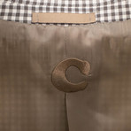 Check Wool 2 Button Sport Coat // Beige (US: 54R)