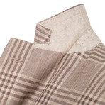 Plaid Wool Blend 2 Button Sport Coat // Brown (US: 50R)