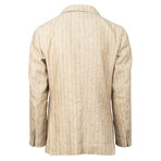Cotton + Linen Blend 3 Button Sport Coat // Beige (US: 46R)