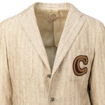 Cotton + Linen Blend 3 Button Sport Coat // Beige (US: 50R)