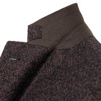 Tweed Wool 2 Button Sport Coat // Purple (Euro: 50)