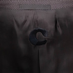 Twill Cotton + Linen Blend 2 Button Sport Coat // Brown (US: 46R)