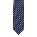 Ermenegildo Zegna // Striped Woven Silk Tie // Blue