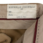 Brunello Cucinelli // Cotton Crête Dress Pants // Camel (50)