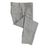 Brunello Cucinelli // Wool Houndstooth Military Dress Pants // Gray (50)