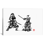 Samurais Fight (26"W x 18"H x 0.75"D)