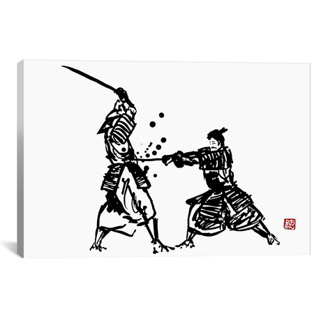 The Honor Of The Samurai III // Péchane (40"W x 26"H x 1.5"D)