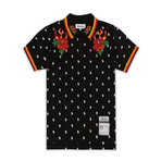Fire & Roses Polo // Black (M)